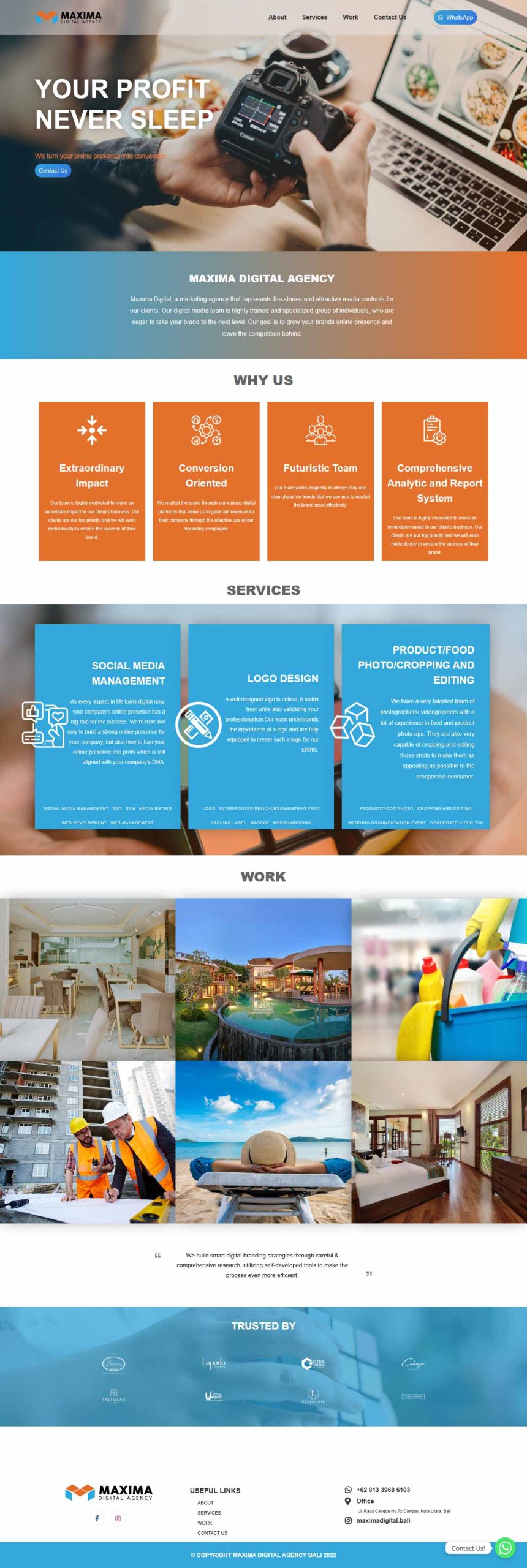 Maxima Digital Bali by Inner Circle Tech Bali Web Design