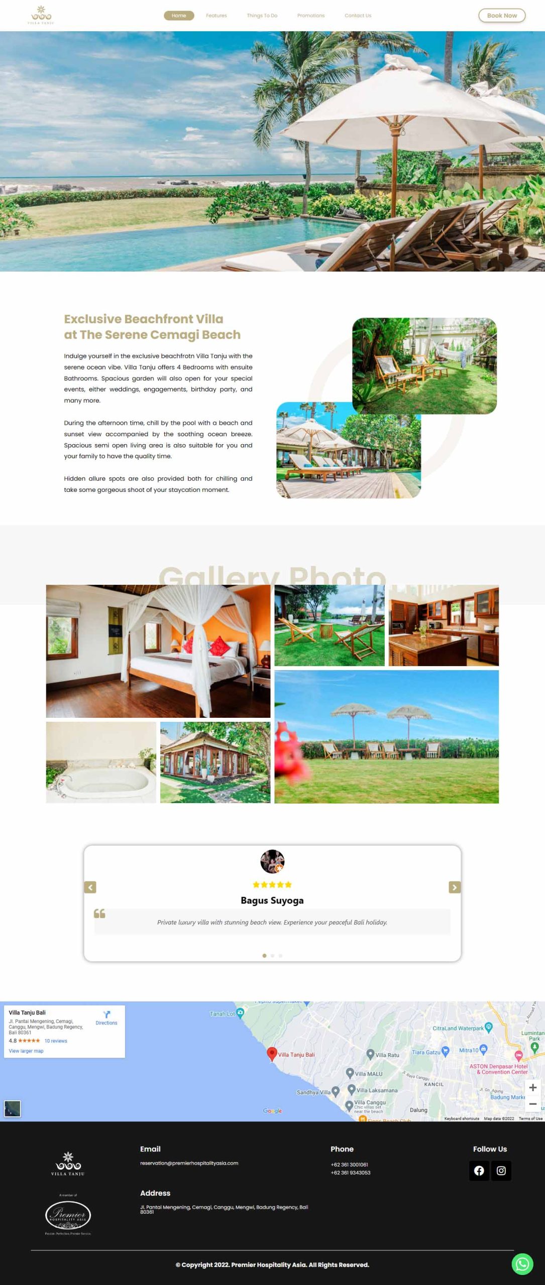 Villa Tanju Bali by Inner Circle Tech Bali Web Design